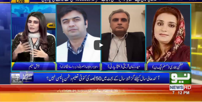 Seedhi Baat 10th June 2020 Today by Neo News HD