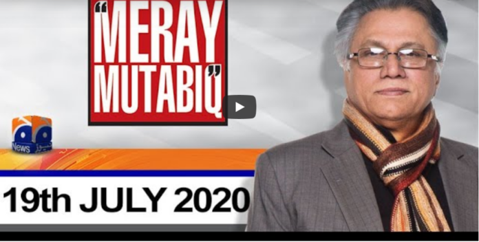 Meray Mutabiq With Hassan Nisar 19th July 2020 Today by Geo News