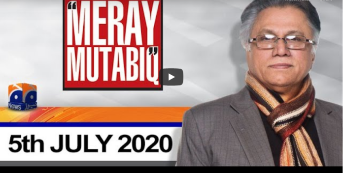 Meray Mutabiq With Hassan Nisar 5th July 2020 Today by Geo News