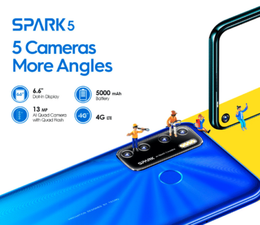 Tecno Launches Spark 5 With 6.6-Inch Display & Large Battery Tecno Spark 5