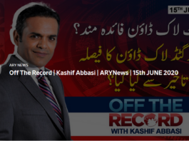 Off The Record 15th June 2020 Today by Ary News Off The Record 15th June 2020 Today by Ary News