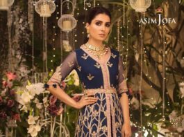 Naubahar Chiffon Collection by Asim Jofa Aeyza Khan wearing Asim Jofa Dress