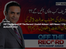 Off The Record 17th August 2020 Today by Ary News Off The Record 17th August 2020 Today by Ary News