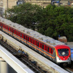 Orange Line Train Falls Onto Parked Cars After Major Accident Orange Line Train Metro