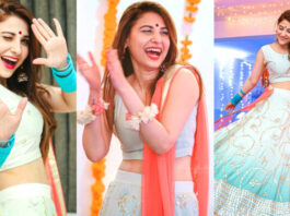 Hina Altaf Latest Photos in Indian Style Ghagra Choli At A Family Wedding Hina Altaf Latest Photos