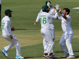 Pak Wins 1st Test Match Against SA by 7 Wickets Players Celebrating After Taking Wicket