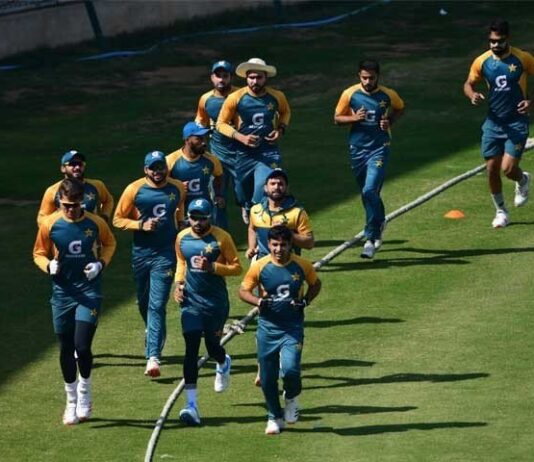 Pakistan Team Announced Cleared For COVID-19 Test Pakistan Team Practice in Zimbaway