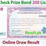 200 Rs Prize Bond Draw No 89 15 March 2022 Lahore Winner List 200 Prize Bond