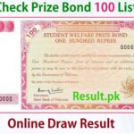100 Rs Prize Bond Draw List 40 Rawalpindi Winner List 2022 100 Rs Prize Bond