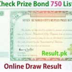 Rs 750 Draw No 98 15 April 2024 750 Rs Prize Bond